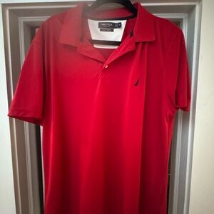 Nautica Classic Red Polo Shirt for Men